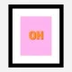 OH Typography Wall Art
