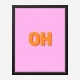 OH Typography Wall Art