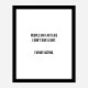 People Say Typography Art Print