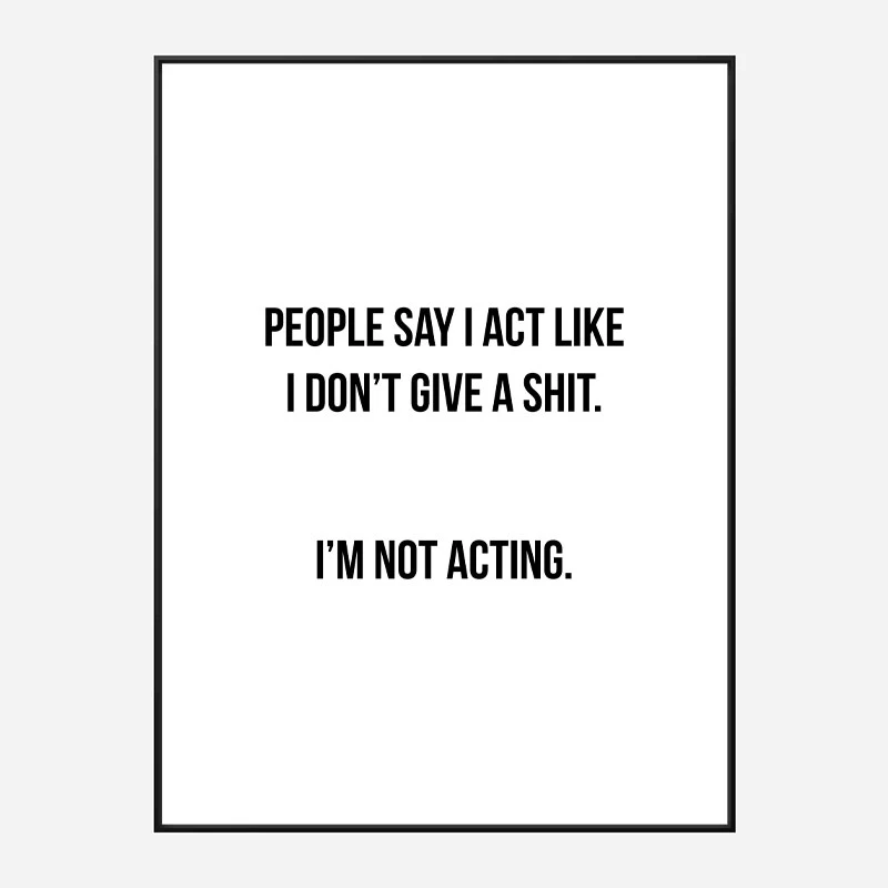 People Say Typography Art Print