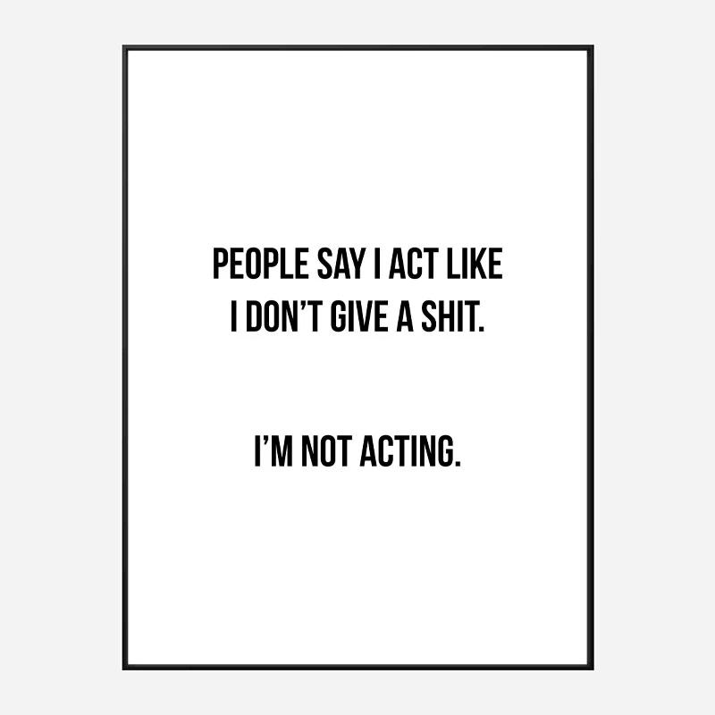 People Say Typography Art Print