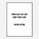 People Say Typography Art Print