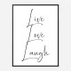 Live Love Laugh Art Print