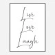Live Love Laugh Art Print