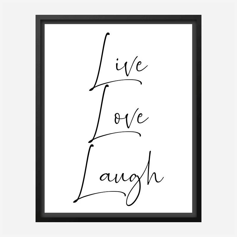 Live Love Laugh Art Print