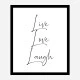 Live Love Laugh Art Print