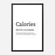 Calories Definition Typography Wall Art