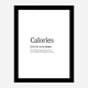 Calories Definition Typography Wall Art