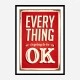 Everything Typography Wall Art