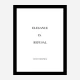 Coco Chanel Elegance Is Refusal Quote Art Print