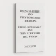 Coco Chanel Dress Impeccably Quote Art Print