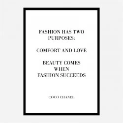 Coco Chanel Add More Lipstick Quote Art Print