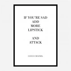 Coco Chanel Fashion has two purposes Quote Art Print