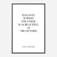 Coco Chanel Elegance Quote Art Print