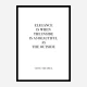Coco Chanel Elegance Quote Art Print