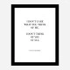 Coco Chanel I don’t care what you think of me Quote Art Print
