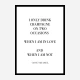 Coco Chanel I only drink Champagne Quote Art Print