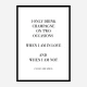 Coco Chanel I only drink Champagne Quote Art Print