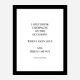 Coco Chanel I only drink Champagne Quote Art Print