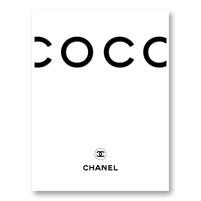 GNODpop Canvas Prints - Coco Chanel in White ( People > celebrities > Models & Fashion Icons > Coco Chanel art) - 26x18 in