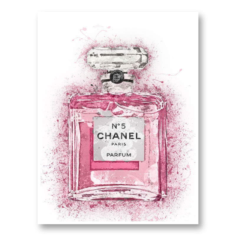 Pink Chanel No 5 Art Print