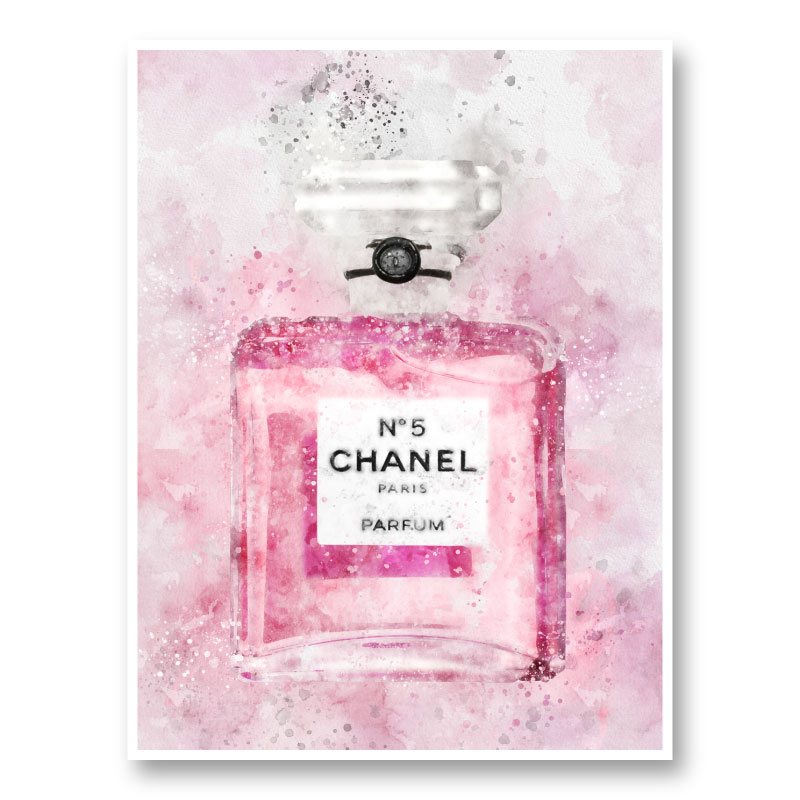 Coco Chanel Perfume Bottle Print