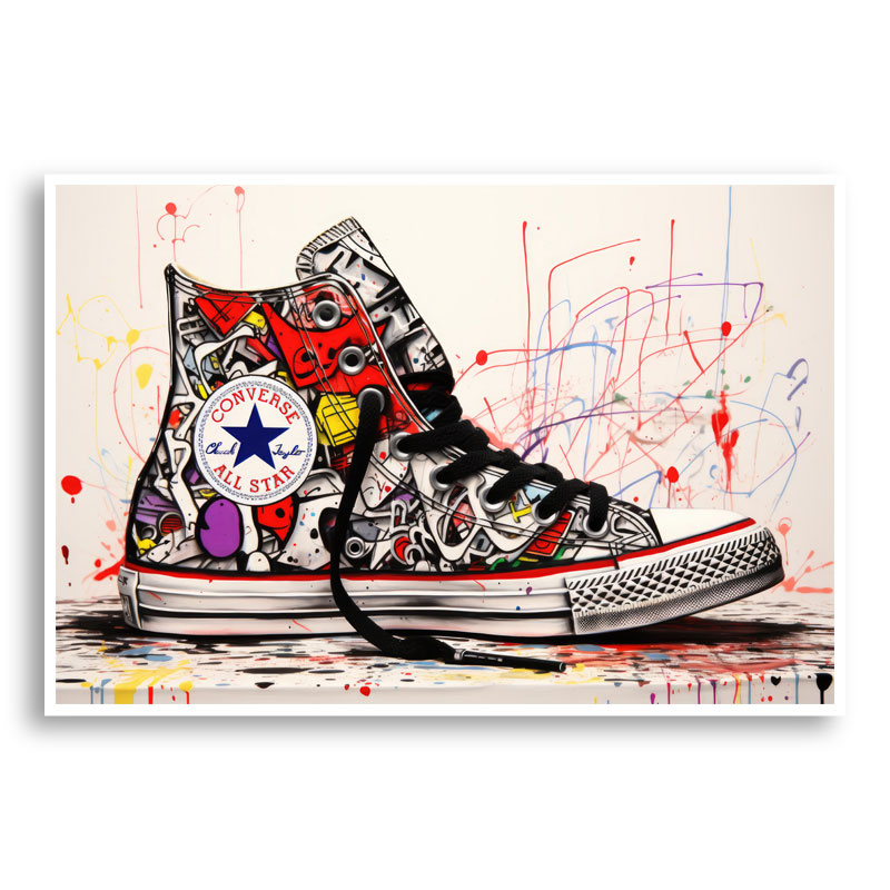 Converse Classics Sneakers Graffiti 1 Wall Art