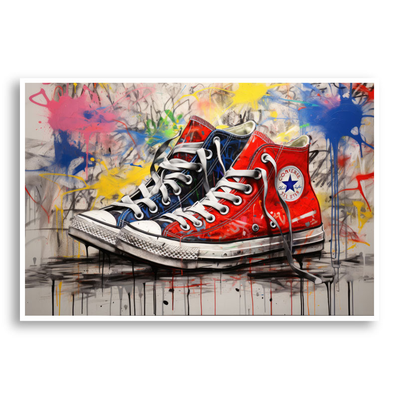 Sneakers Graffiti Style 2 Wall Art