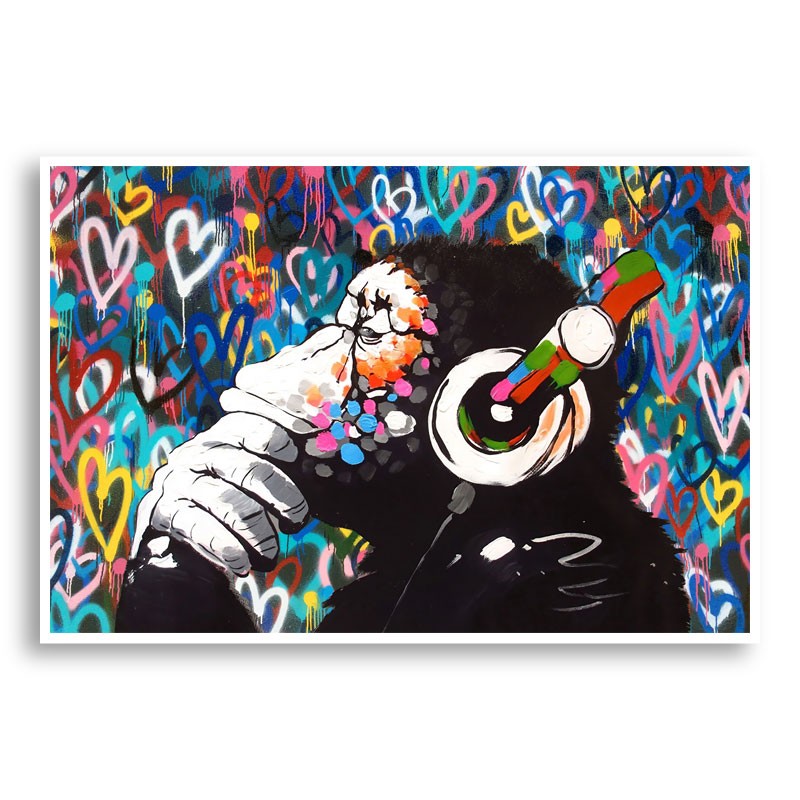 Dj Gorilla Love Wall Art