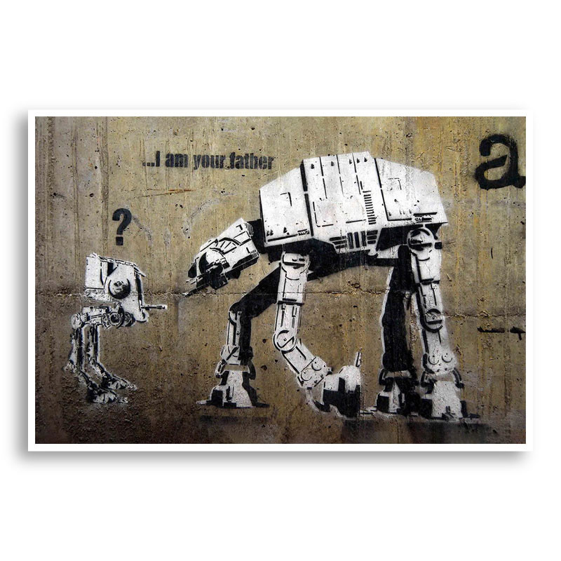 日本未入荷4サイズ♪ウォールアート-I am Your Fatherバンクシー I Am Your Father Banksy Wall Art
